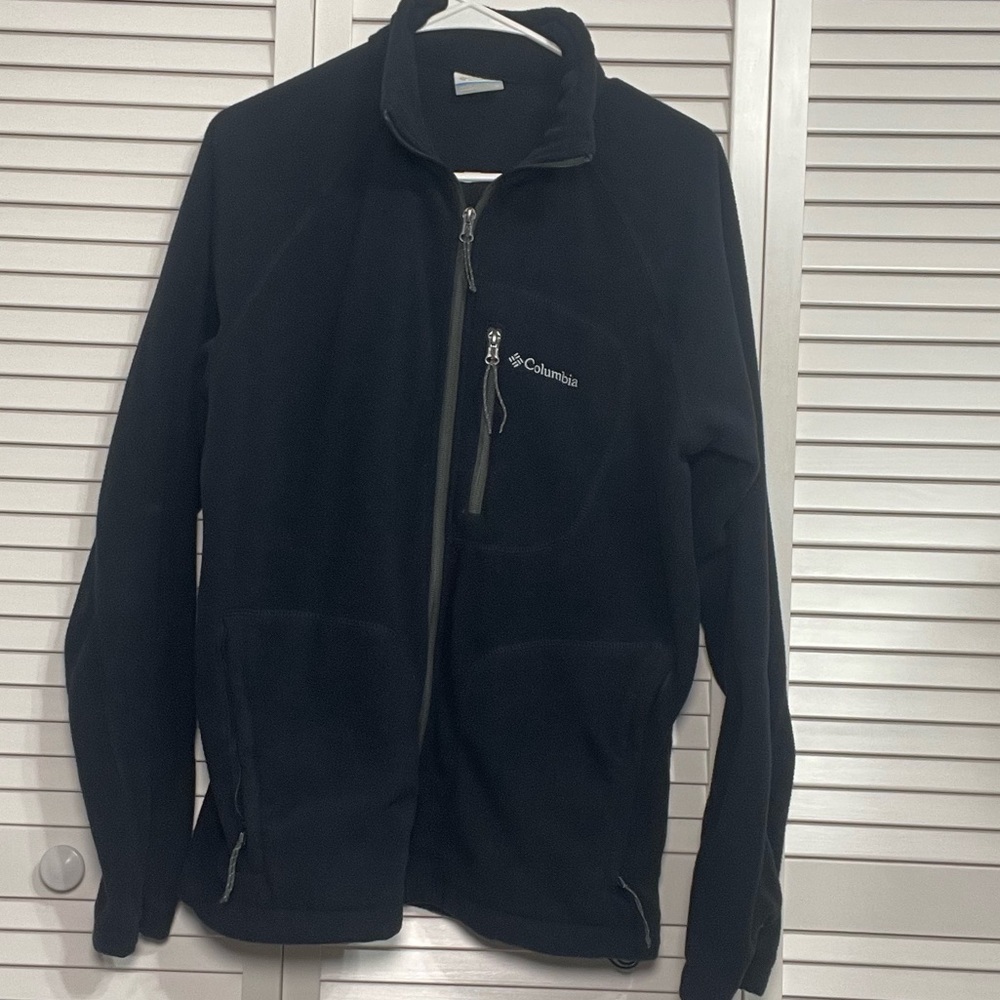 Columbia Black Fleece Jacket Size M